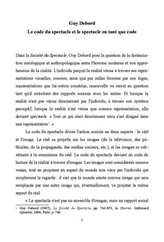 Theories du code