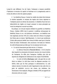 Méthode d'évaluation de la structure du capital