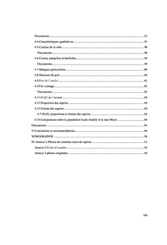 Caracterisation morphologique des caprins