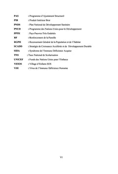 Etude socio-anthropologique de la vulnérabilité des familles