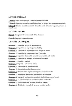 Etude socio-anthropologique de la vulnérabilité des familles
