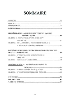 Intuition et verite mathematique