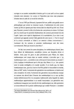 Intuition et verite mathematique
