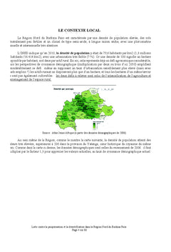 Lutte contre la désertification dans la Région Nord du Burkina Faso