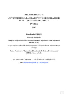 Le Precis de fiscalite: