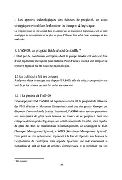 Le changement de progiciel dans une entreprise de transport/logistique