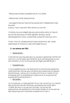 Ess et territoires : Quelles relations?