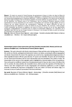 Le Thuya (Tetraclinis articulata) et chene vert