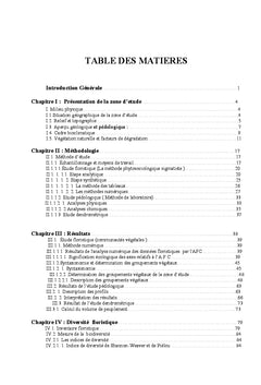 Le Thuya (Tetraclinis articulata) et chene vert