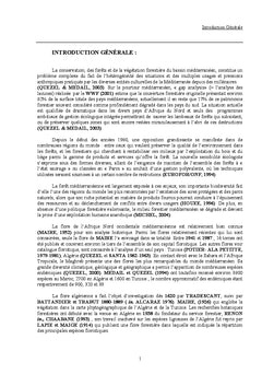 Le Thuya (Tetraclinis articulata) et chene vert