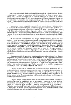 Le Thuya (Tetraclinis articulata) et chene vert