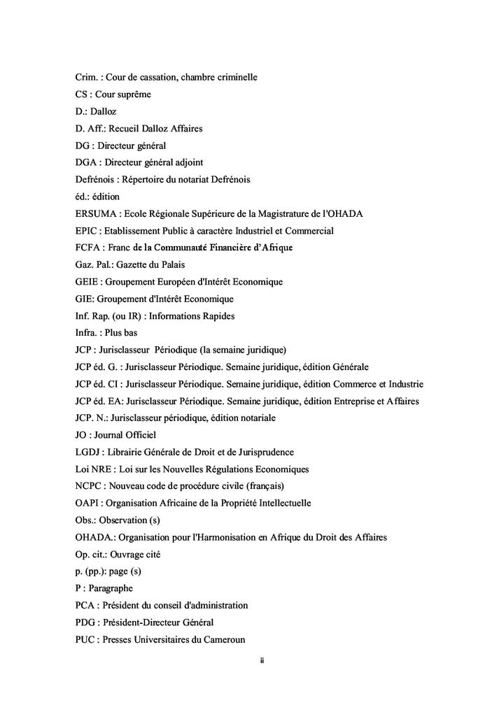 Les dirigeants de societes commerciales en droit OHADA
