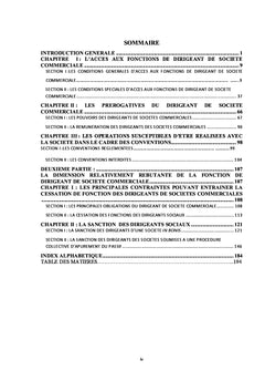 Les dirigeants de societes commerciales en droit OHADA