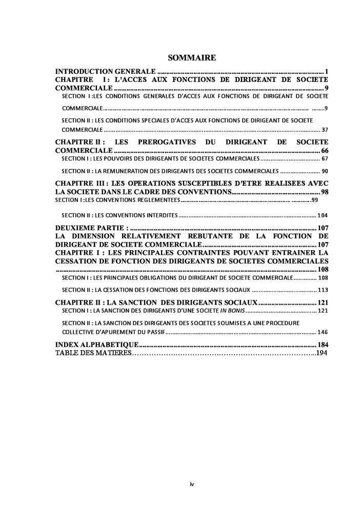 Les dirigeants de societes commerciales en droit OHADA