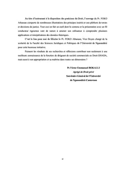 Les dirigeants de societes commerciales en droit OHADA