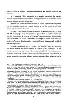 Les dirigeants de societes commerciales en droit OHADA