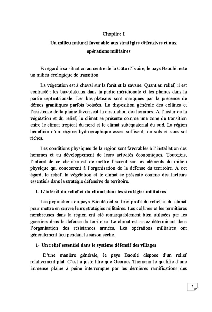 Le Pays Baoule et l'organisation des résistances armées de 1891 à 1911
