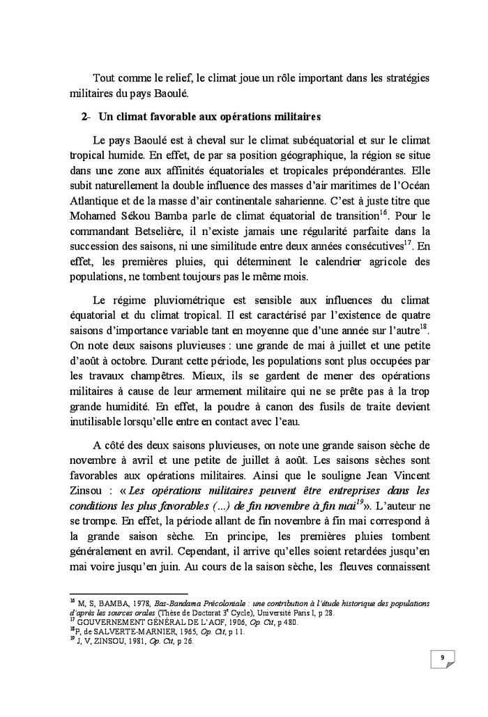 Le Pays Baoule et l'organisation des résistances armées de 1891 à 1911