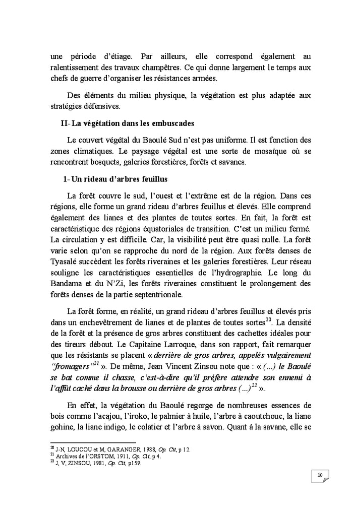 Le Pays Baoule et l'organisation des résistances armées de 1891 à 1911