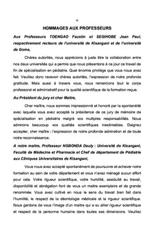 Mortalité néonatale au Nord-Kivu