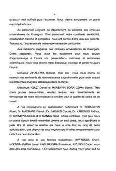 Mortalité néonatale au Nord-Kivu