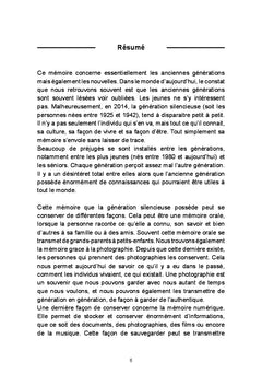Generations d'hier A aujourd'hui