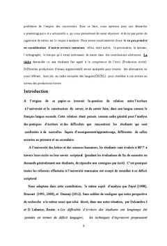 Redynamisation du processus redactionnel A l'universite