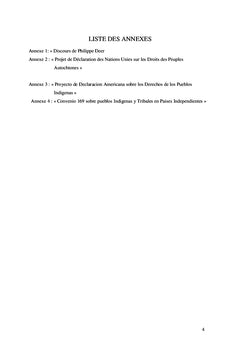 Le contexte juridique international des droits des peuples autochtones