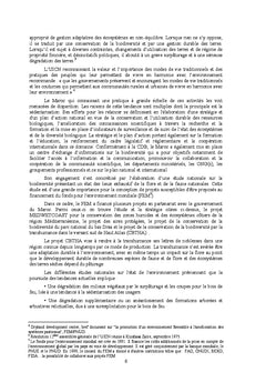 Conservation de la biodiversité et coopération internationale