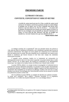 Conservation de la biodiversité et coopération internationale