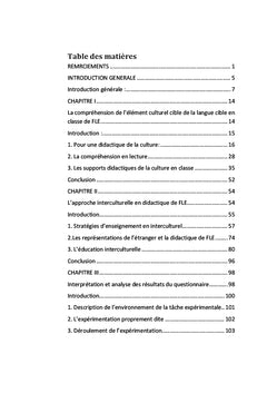 Lire-comprendre en FLe: l'element culturel en question