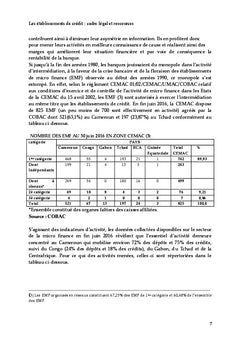 Les etablissements de credit : cadre legal et ressources