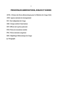 L'ordre public et la délinquance, la PNC à la croisée des chemins