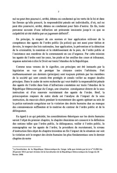 L'ordre public et la délinquance, la PNC à la croisée des chemins