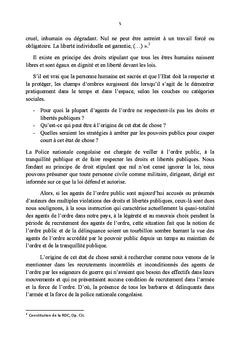 L'ordre public et la délinquance, la PNC à la croisée des chemins