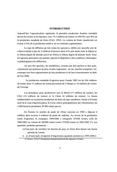 Caractérisation biochimique de quelques agrumes de la Tunisie