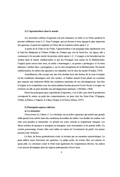 Caractérisation biochimique de quelques agrumes de la Tunisie