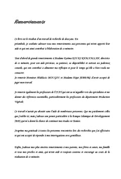 Caracterisation agronomique de trois ecotypes de Luffa aegyptiaca Mill