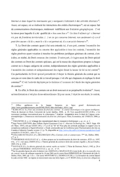L'influence des moyens electroniques sur le Droit des contrats