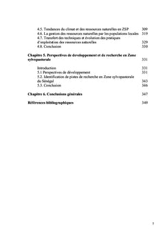 Evolution du milieu et des pratiques pastorales au nord du Senegal