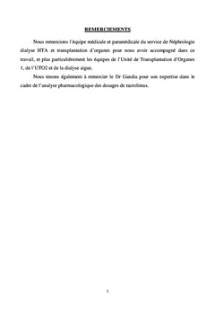 Surdosage en tacrolimus en transplantation hepatique: plasmapherese