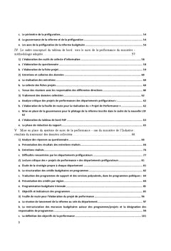Tableau de bord outil de pilotage de la performance publique