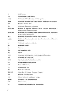 Tableau de bord outil de pilotage de la performance publique