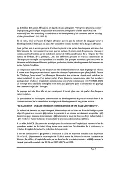 Comment impliquer davantage stratégiquement la diaspora camerounaise