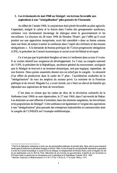 L'Etat sénégalais face aux aspirations à une "sénégalisation" plus poussée