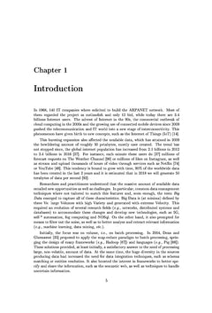 Efficient stream analysis and its application to big data processing