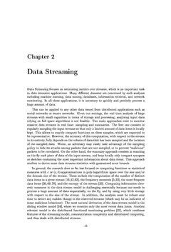 Efficient stream analysis and its application to big data processing