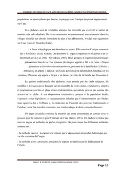Engins et méthodes de pêche continentale au Bénin