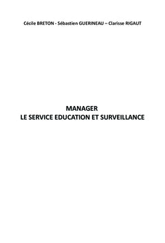 Manager le service education surveillance
