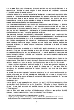 Manager le service education surveillance